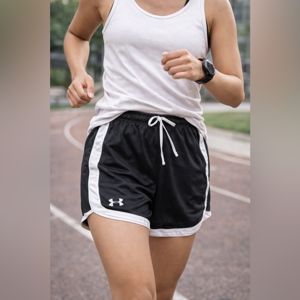 Under Armour Black Athletic Shorts Running Gym Training Small